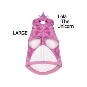 New L squishmallows Lola the unicorn dog hoodie